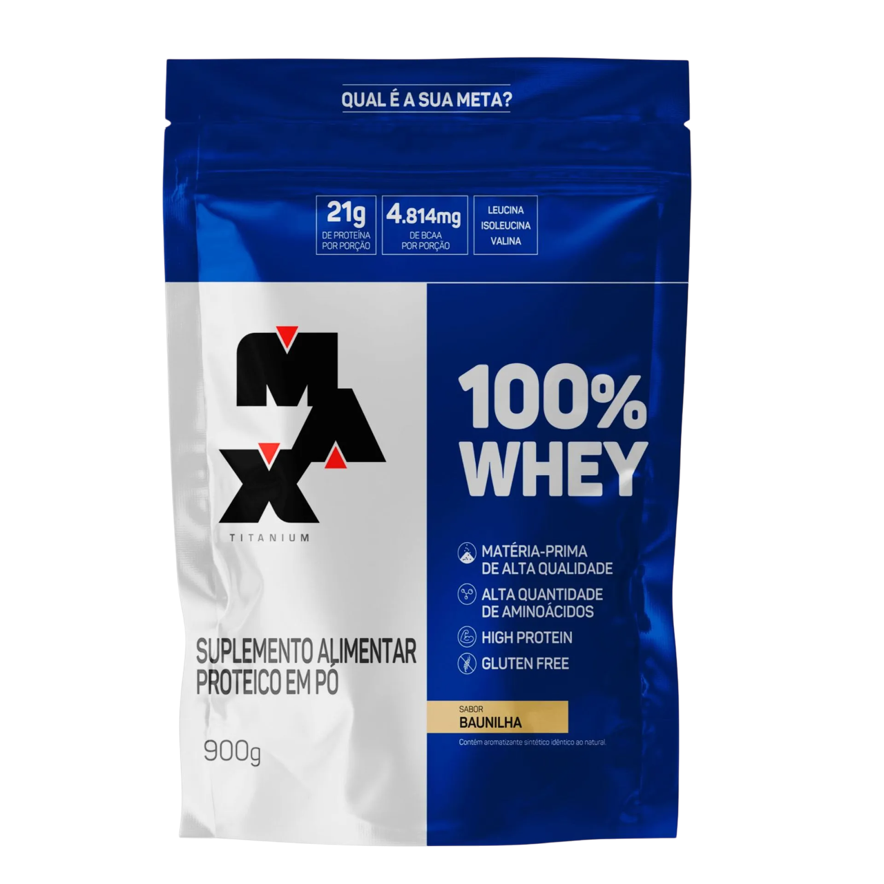 Whey 100% Max titanium refil 900g -