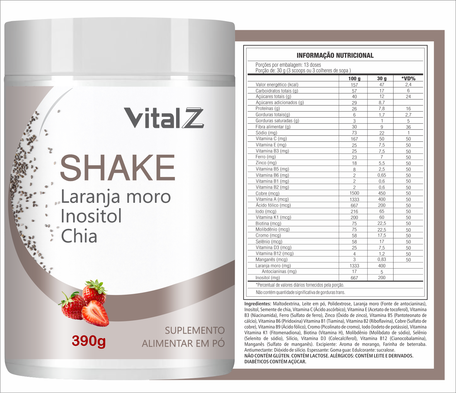 Shake emagrecedor Vital z