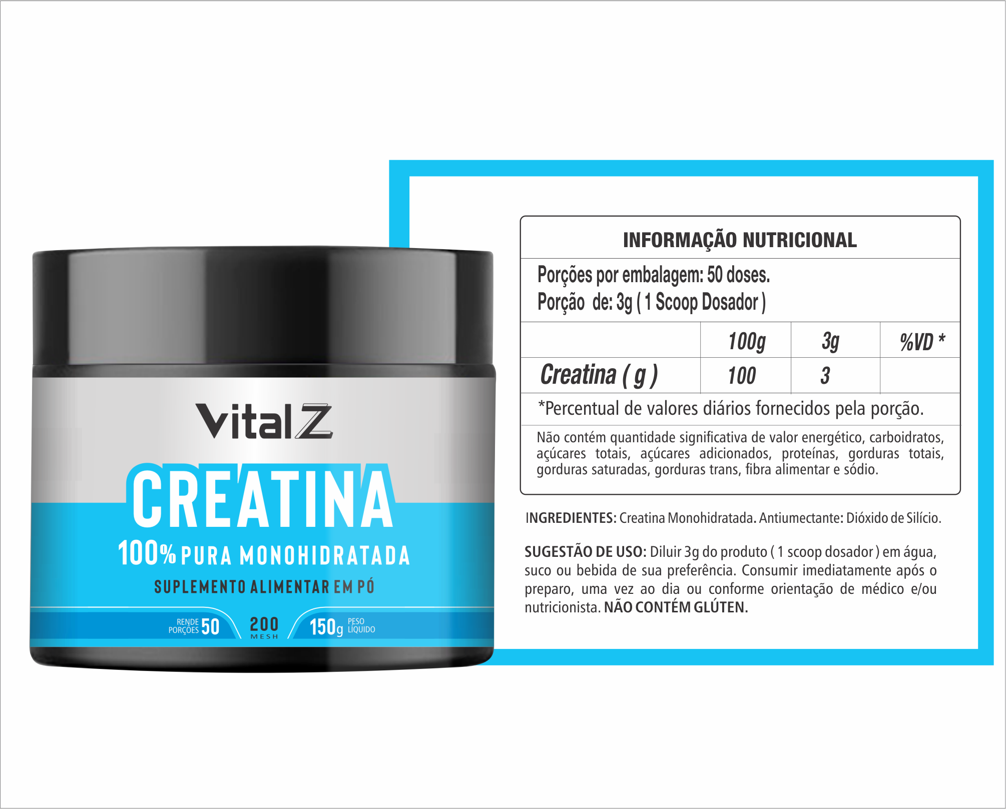 Creatina monohidratada micronizada 150g