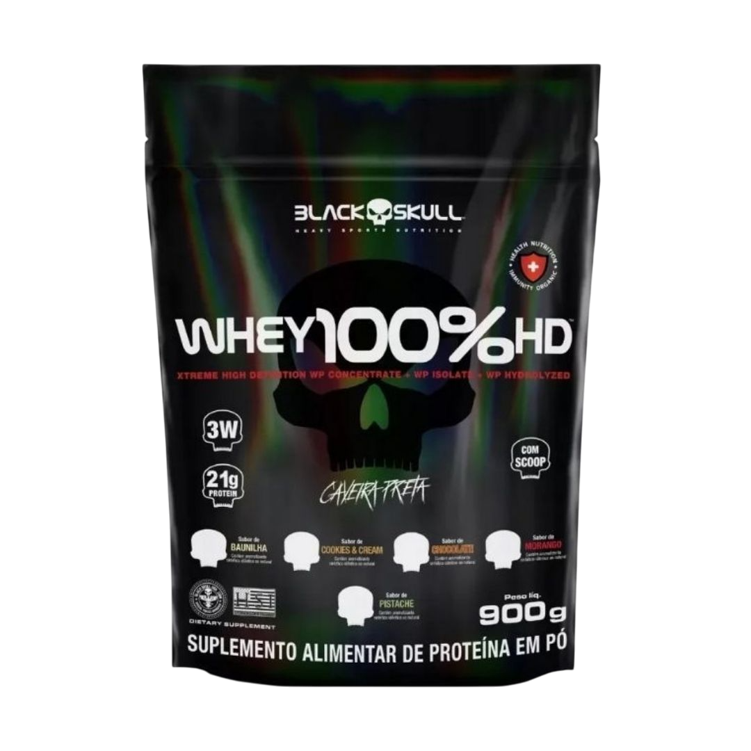Blackskull Whey 100% HD 3W- Morango