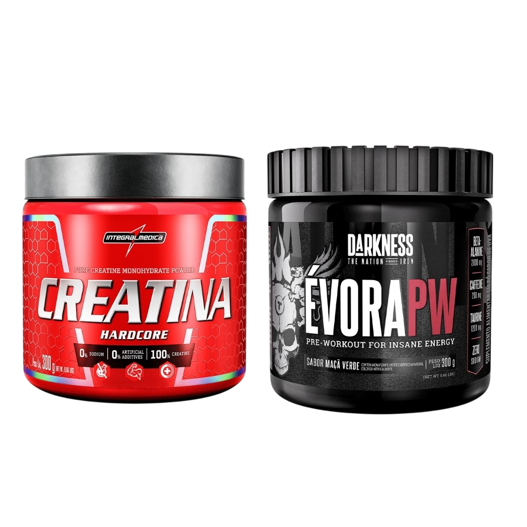 Combo Creatina 300g + Pré treino Évora 300g