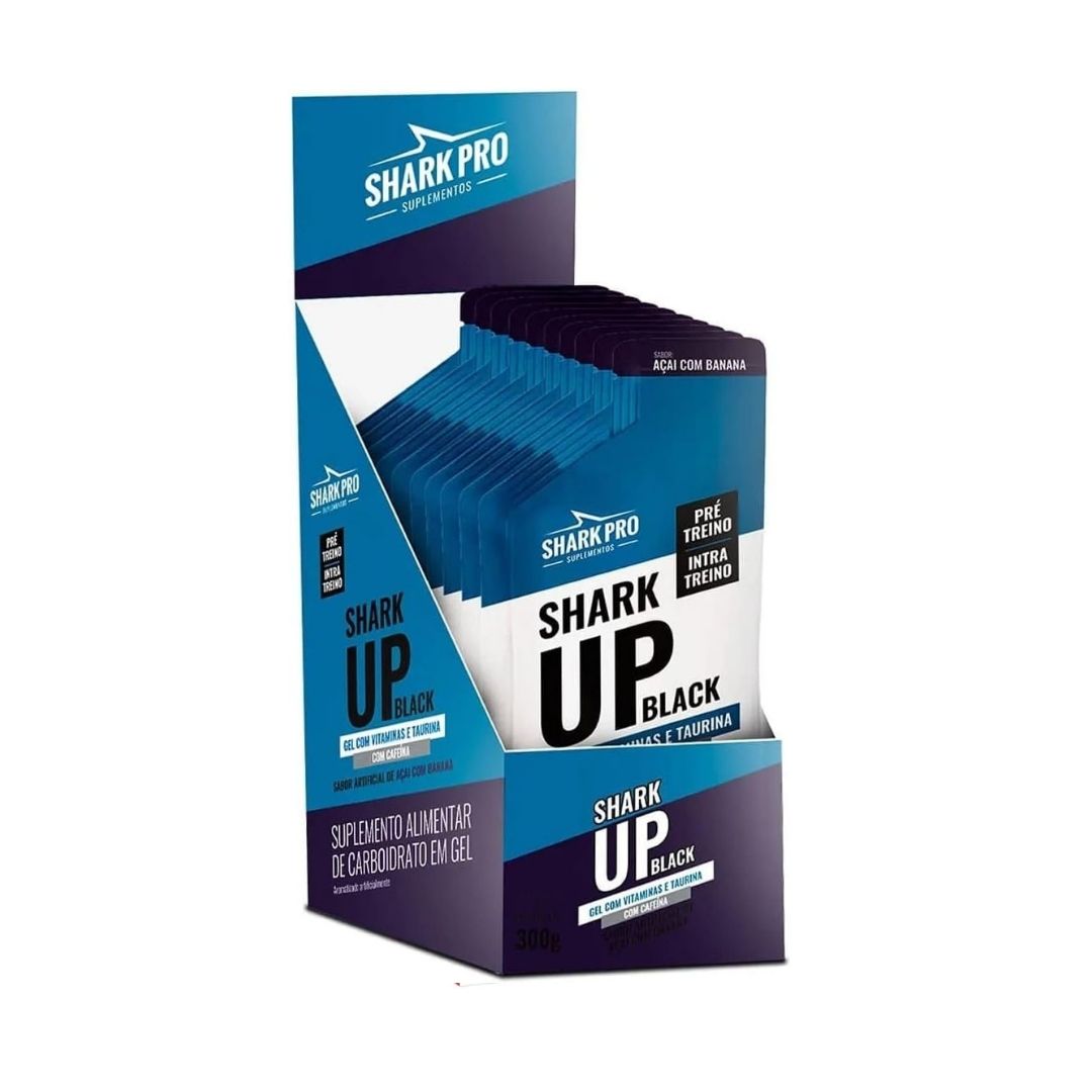 shark up BLACK gel de carboidrato com cafeína 10un - Açaí com banana